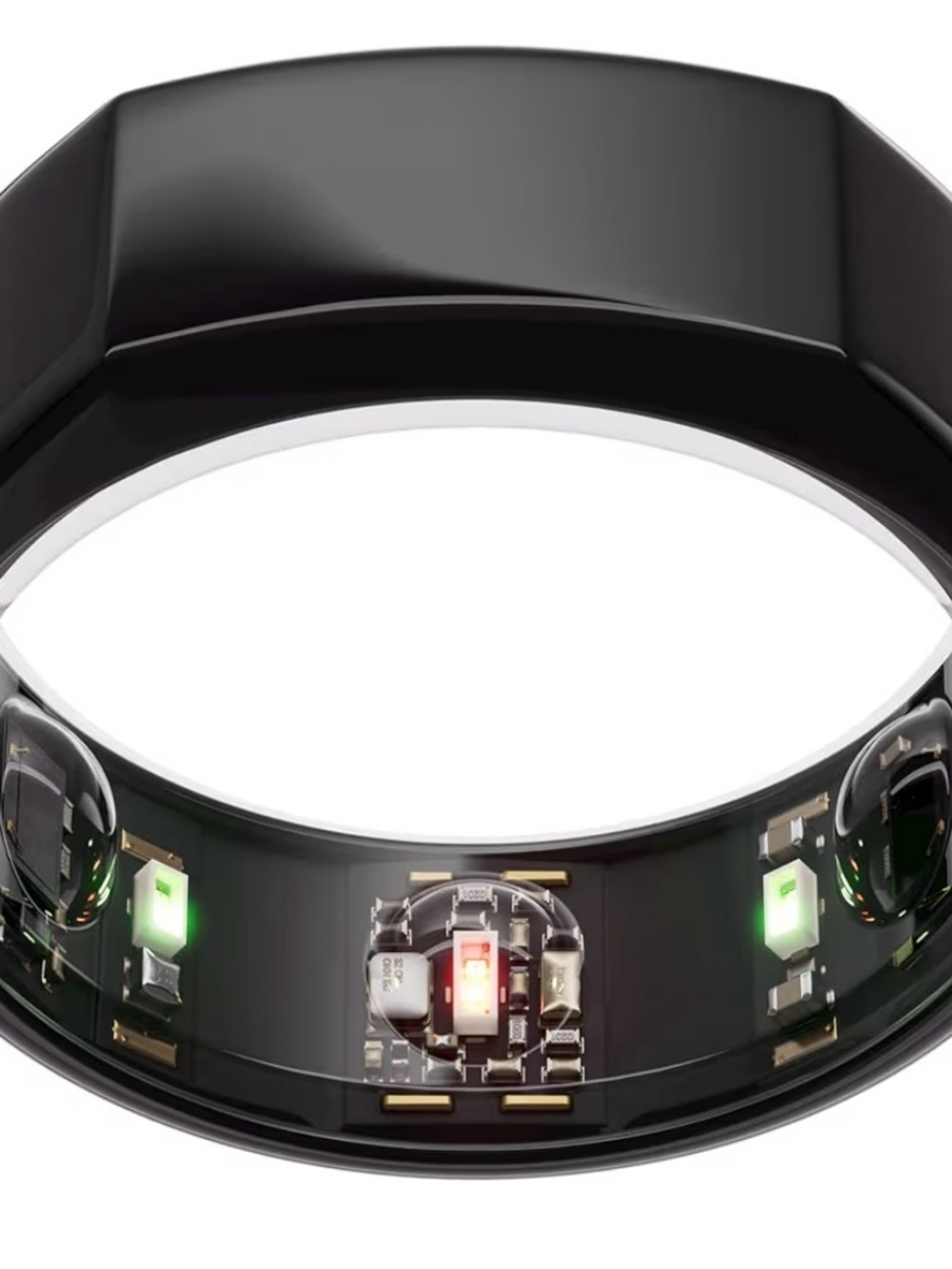 Black Titanium Smart Health Ring – Heart Rate & SpO2 Tracking - Picture 2 of 7